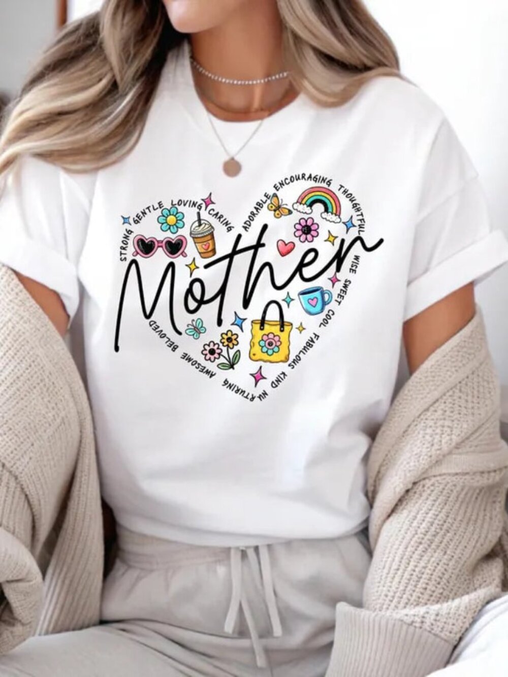 Mother Graphic Heart Shirt, Mom Life Tee, Floral Mama Tee, Mothers Day Gift